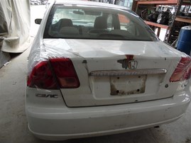 2002 Honda Civic LX White Sedan 1.7L AT #A24926